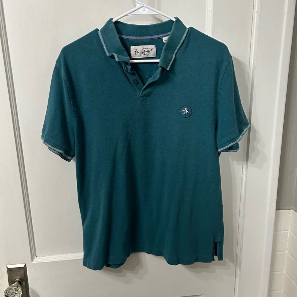 Original Penguin Men's Teal Polo Shirt